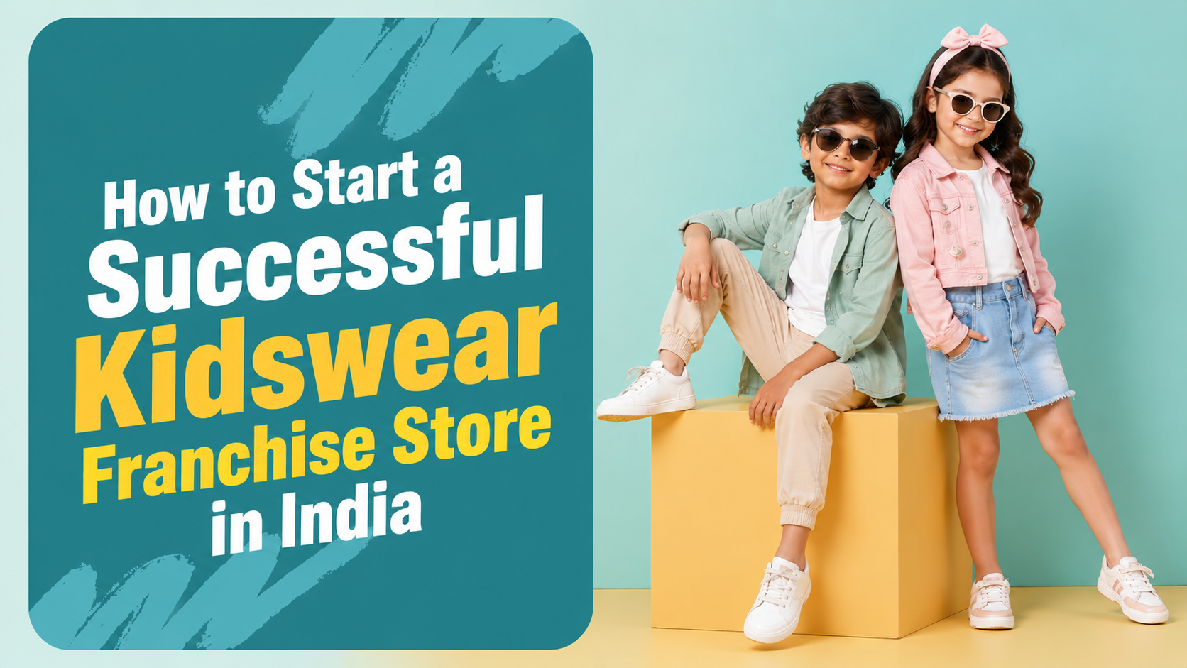 Successful Kidswear Franchise Store in India featuring stylish kids models, modern kidswear fashion, and franchise business opportunities in the children's clothing industry.