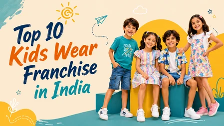 Top 10 Kids Wear Franchise in India – colorful kids fashion and franchise concept